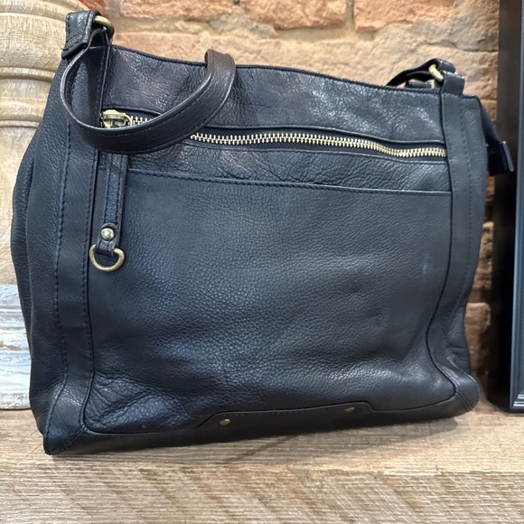 Great  American Leather Works Handbag Shoulder Bag Black  Leather Purse - Picture 2 of 11